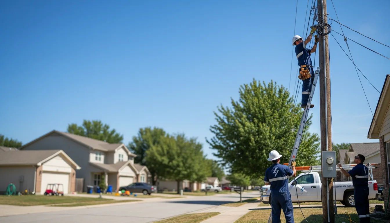 Residential electrician providing installation services in Bon Aqua, TN